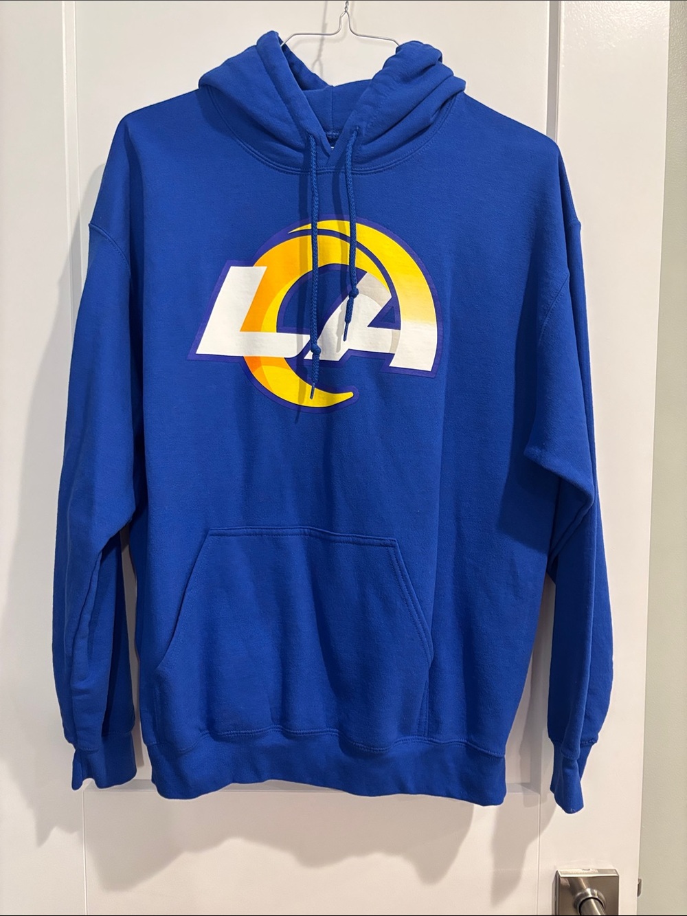 NFL Team Apparel Los Angeles Rams Men’s Hooded Sweatshirt Large